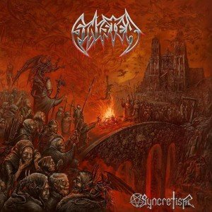 sinister - Syncretism album artwork, sinister - Syncretism album cover, sinister - Syncretism cover artwork, sinister - Syncretism cd cover, massacre records, death metal