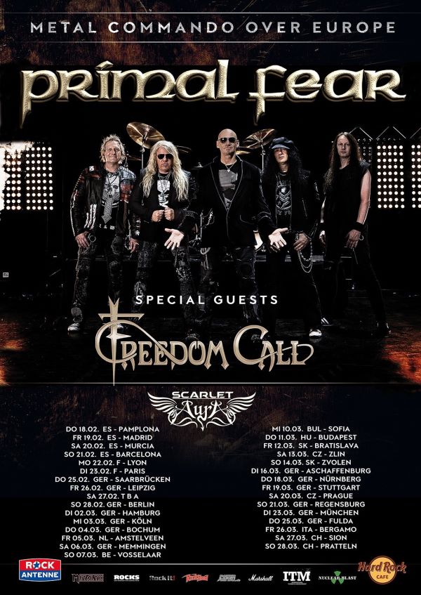 primal fear - tour flyer 2021