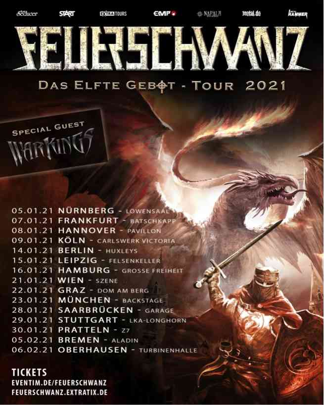 feuerschwanz - tourflyer 2021