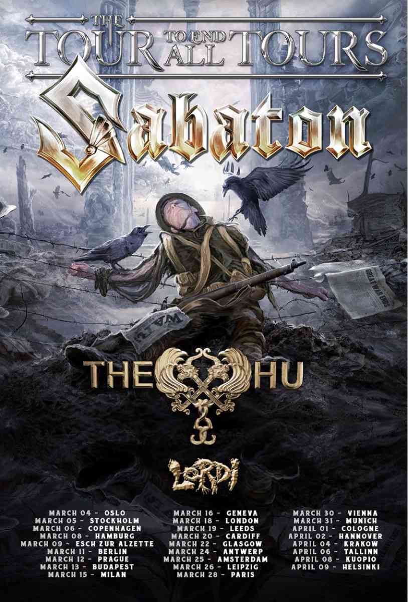 sabaton - tour 2022