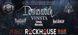 Dornenreich, Vinsta, Plaguepreacher, Heidnir, Unholy Obscurity @ Rockhouse, Salzburg