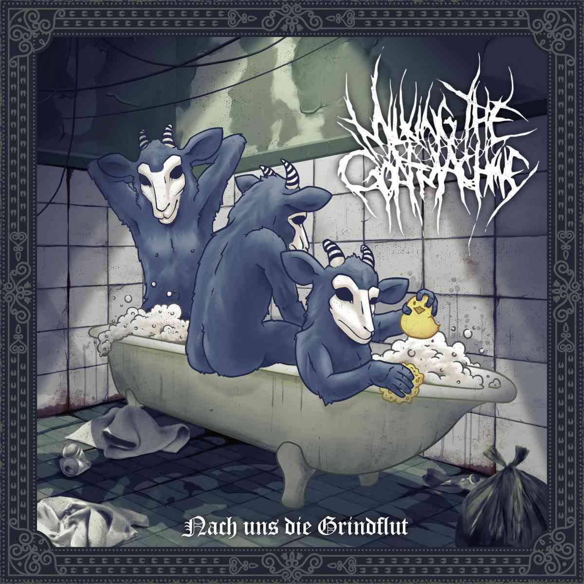 milking the goatmachine - nach uns die grindflut - album cover