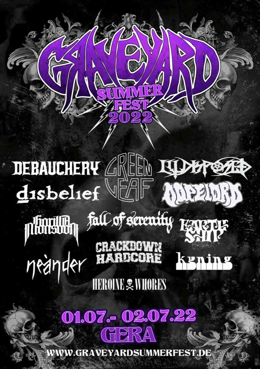 Graveyard Summer Fest 2022 - Flyer