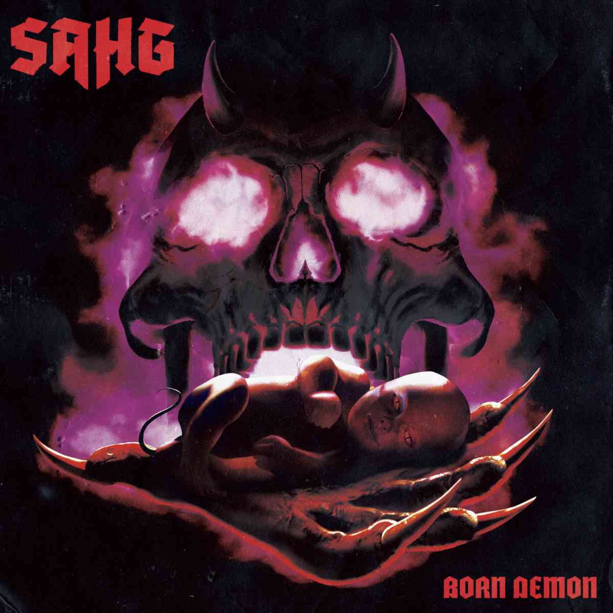 SAHG - born demon - album cover