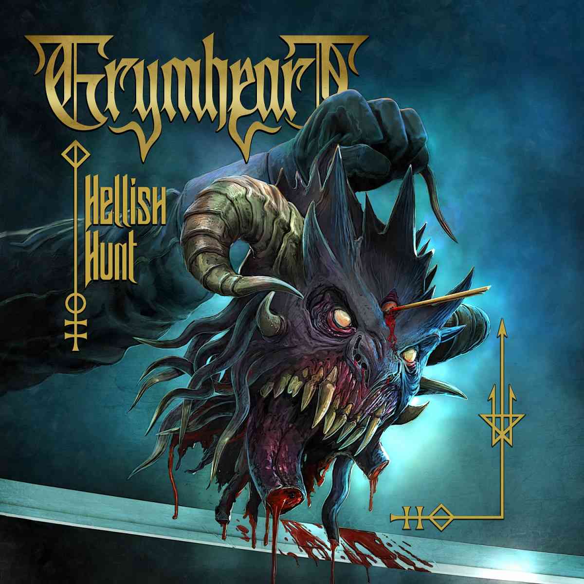 GRYMHEART - Hellish Hunt - album cover