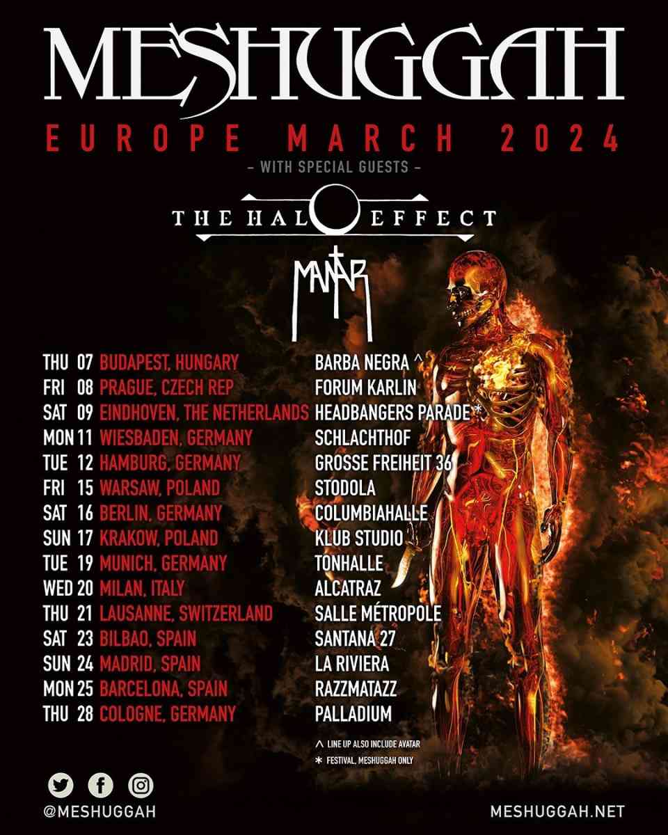 Meshuggah - EU- March - 2024
