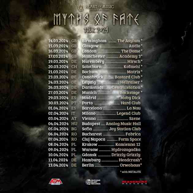 myths of fate tourflyer 2024