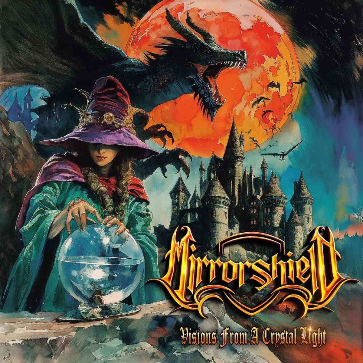 Mirrorshield - Visions From A Crystal Light - album cover