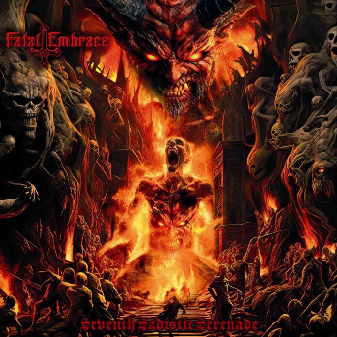 covver artwork fatal embrace seventh sadistic serenade
