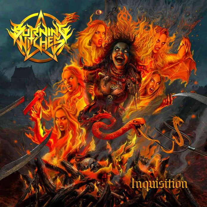 cover artwork BURNING WITCHES Inquisition