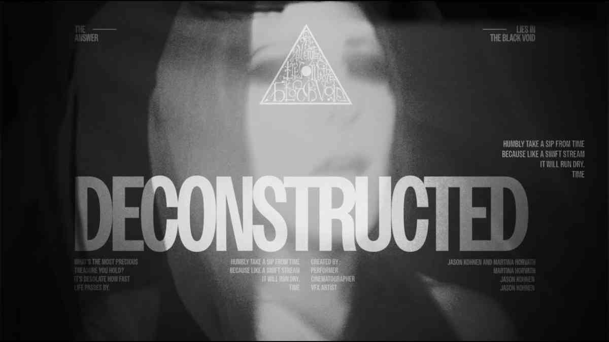 THE ANSWER LIES IN THE BLACK VOID Deconstructed music video