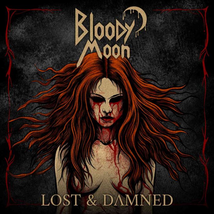Bloody Moon - lost and damned - artwork Bloody Moon - lost and damned - album cover