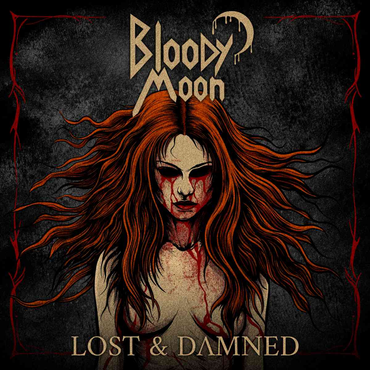 Bloody Moon - lost and damned - artwork Bloody Moon - lost and damned - album cover