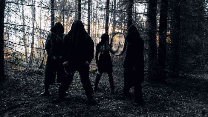 picture of finish black pagan metal band kaamos warriros