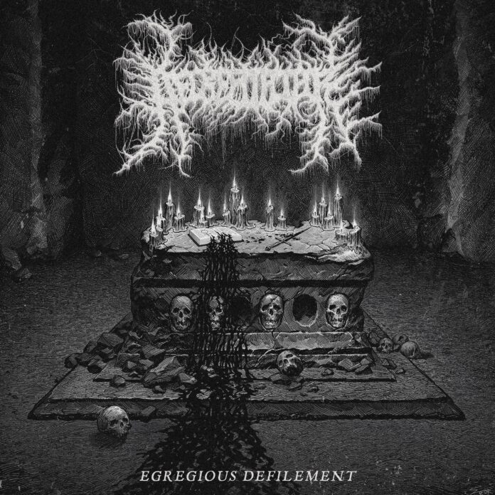 cover artwork DECREPIT ALTAR Egregious Defilement