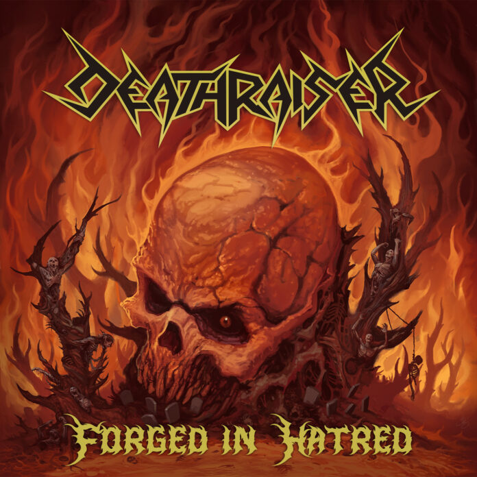 cover artwork DEATHRAISER Forged In Hatred