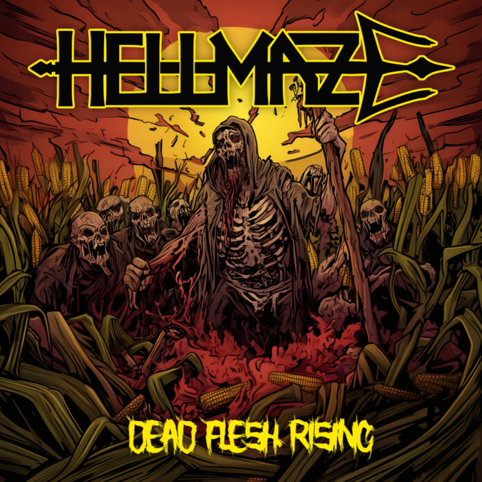 cover artwork HELLMAZE Dead Flesh Rising