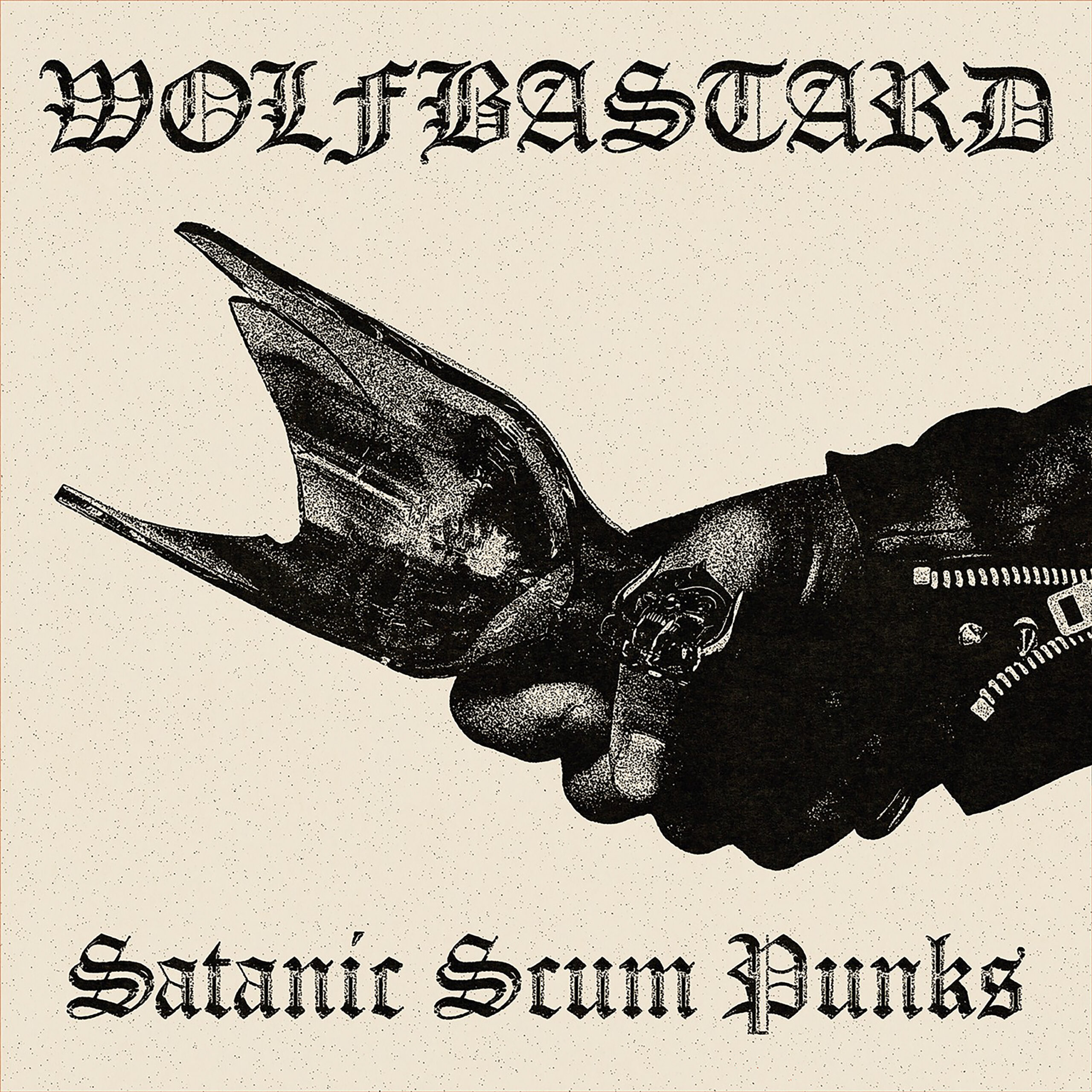 cover artwork WOLFBASTARD Satanic Scum Punks