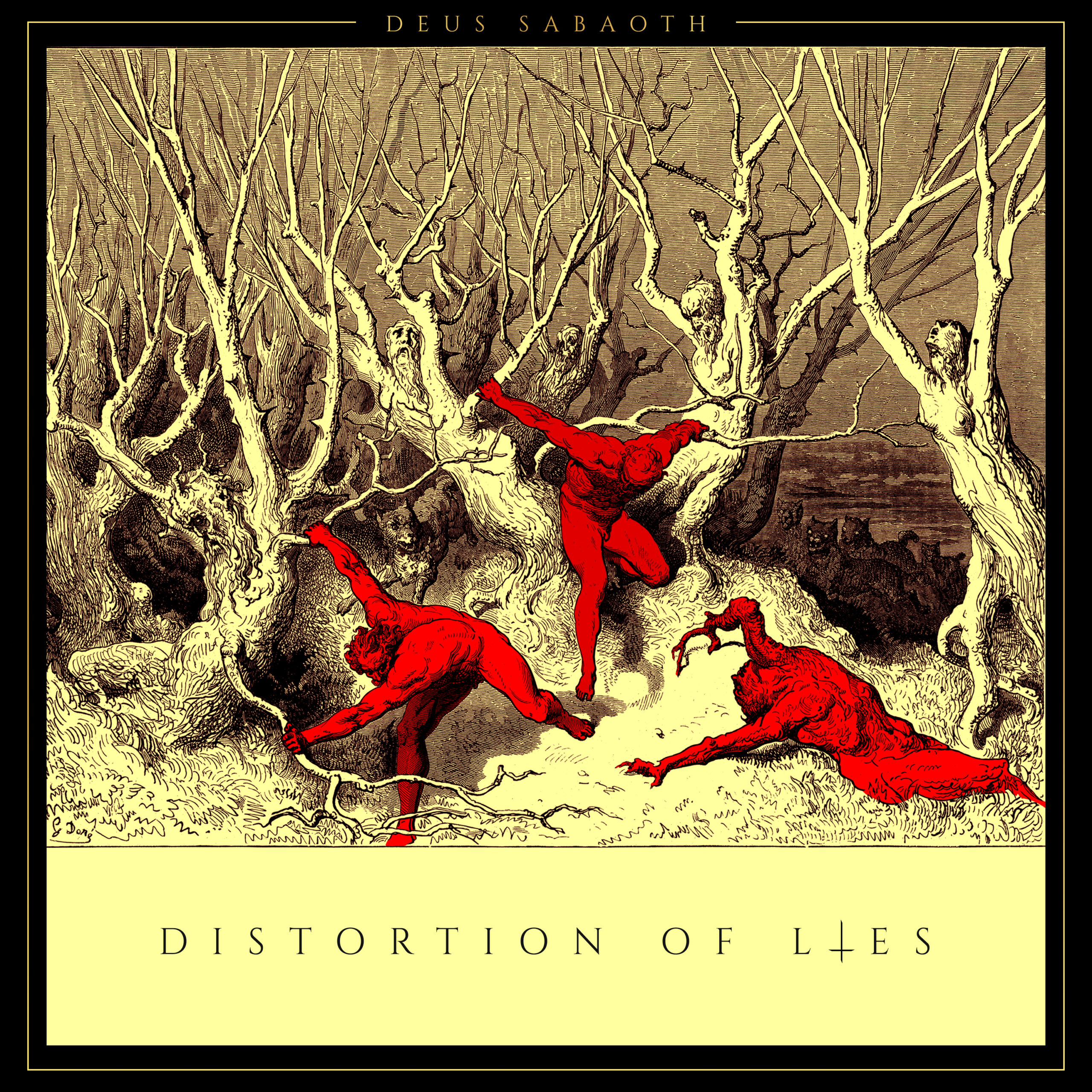 cover artwork DEUS SABAOTH Distortion of Lies