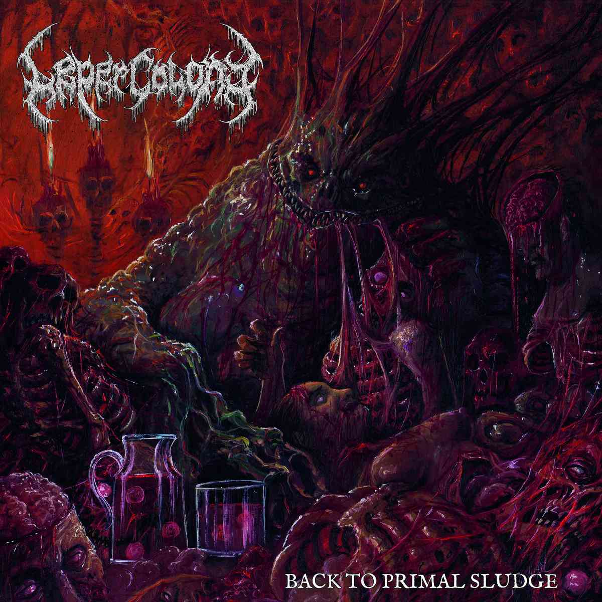 leper colony - back to primal sludge - artwork leper colony - back to primal sludge - album artwork