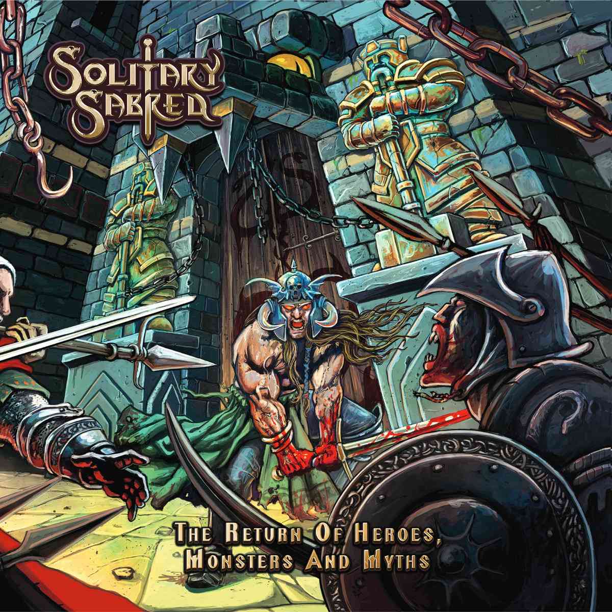 solitary sabred - the return of heroes monsters and myths - album artwork