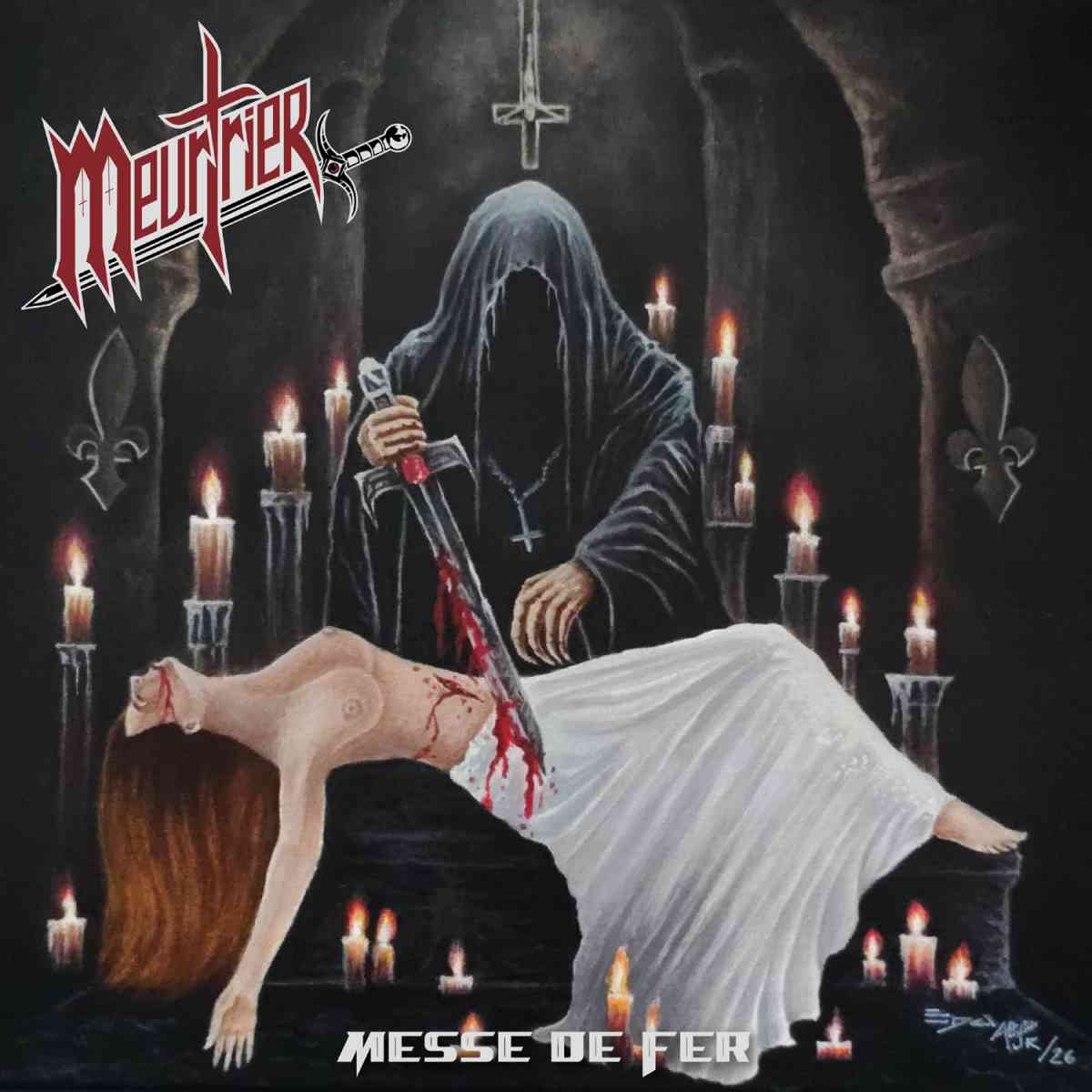 MEURTRIER – Messe de Fer | Cover Artwork MEURTRIER – Messe de Fer Cover Artwork, Speed Metal Album