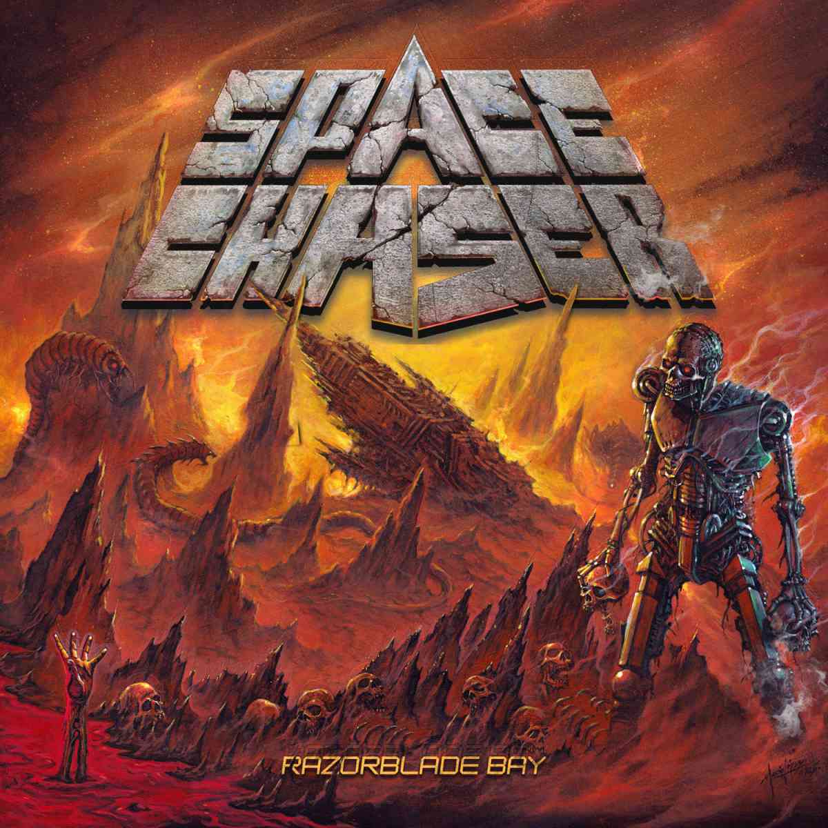 SPACE CHASER - Razorblade Bay - artwork SPACE CHASER - Razorblade Bay - cover artwork